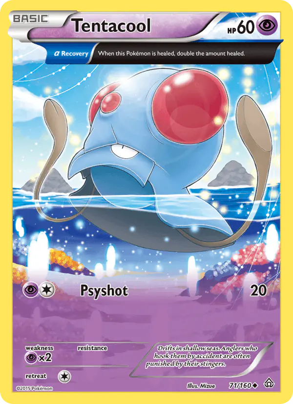 Carta Tentacool 71/160 de Primal Clash