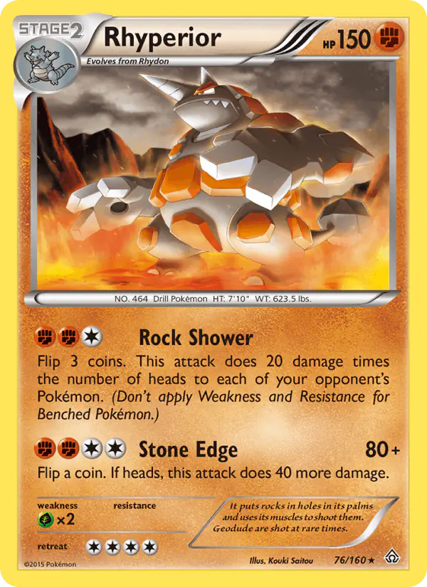Carta Rhyperior 76/160 de Primal Clash