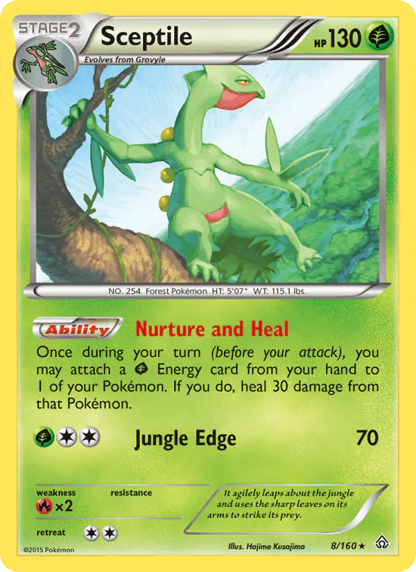 Carta Sceptile 8/160 de Primal Clash