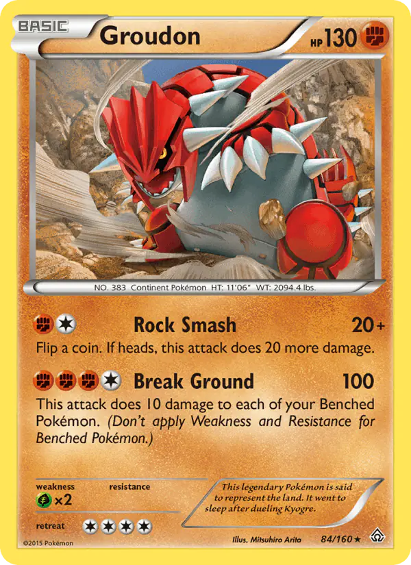 Carta Groudon 84/160 de Primal Clash