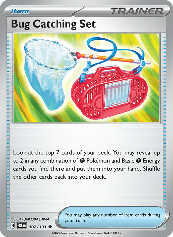 Carta Bug Catching Set 102/131 de Prismatic Evolutions