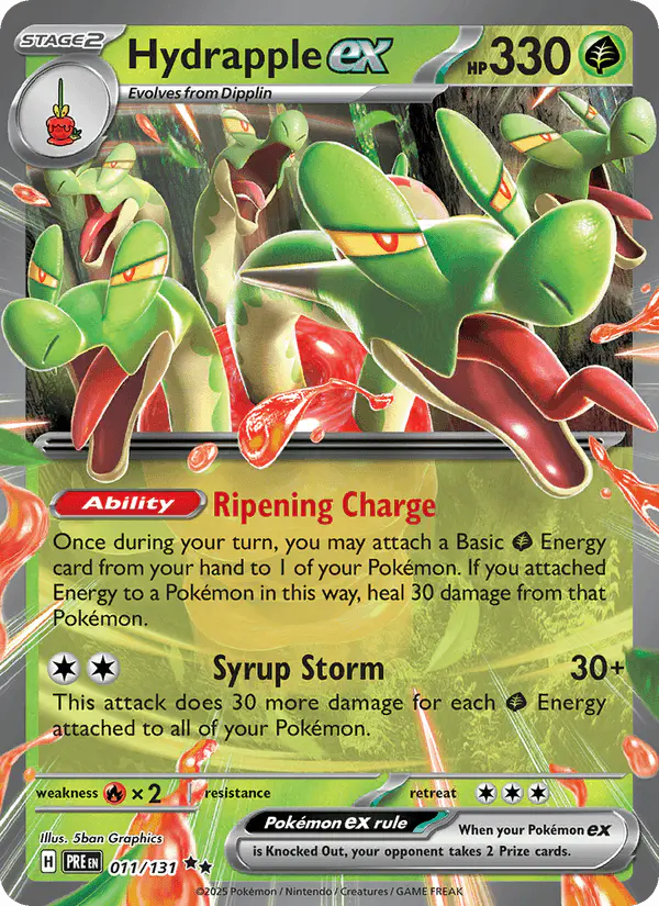 Carta Hydrapple ex 011/131 de Prismatic Evolutions