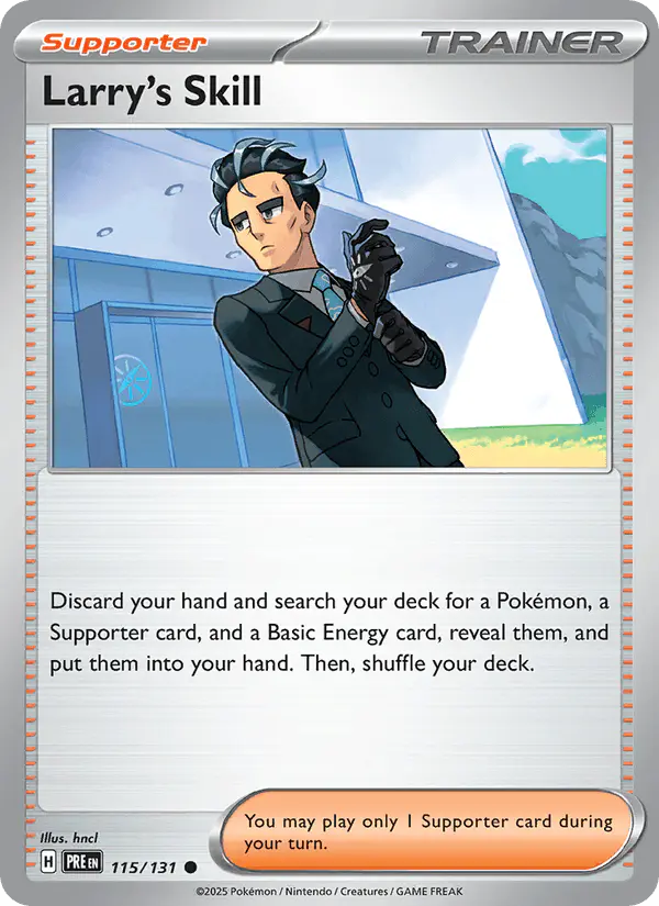 Carta Larry's Skill 115/131 de Prismatic Evolutions