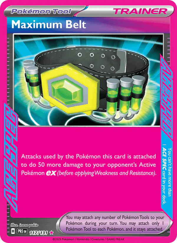 Carta Maximum Belt 117/131 de Prismatic Evolutions