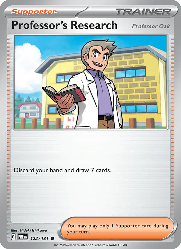 Carta Professor's Research 122/131 de Prismatic Evolutions
