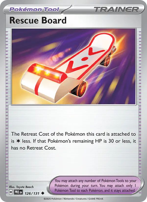 Carta Rescue Board 126/131 de Prismatic Evolutions