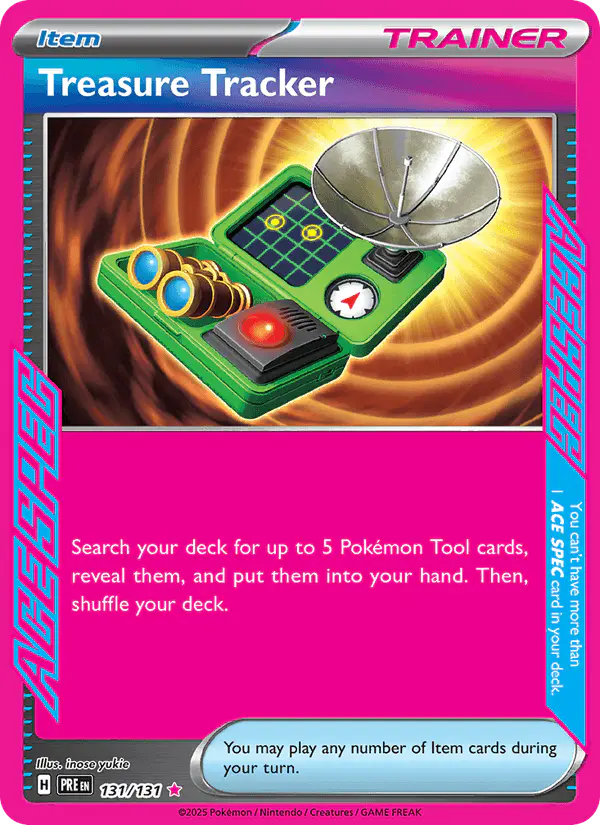 Carta Treasure Tracker 131/131 de Prismatic Evolutions