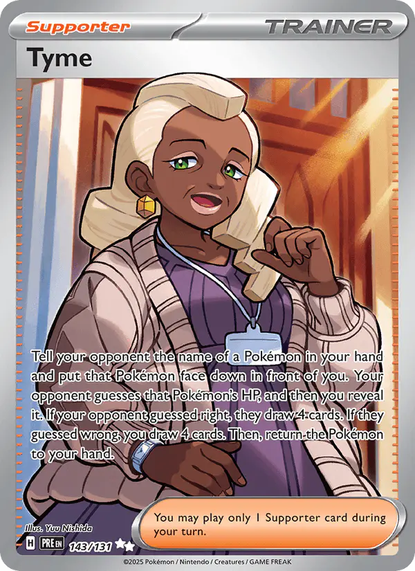 Carta Tyme 143/131 de Prismatic Evolutions