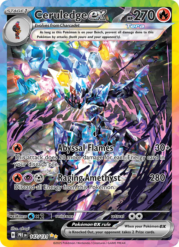Carta Ceruledge ex 147/131 de Prismatic Evolutions