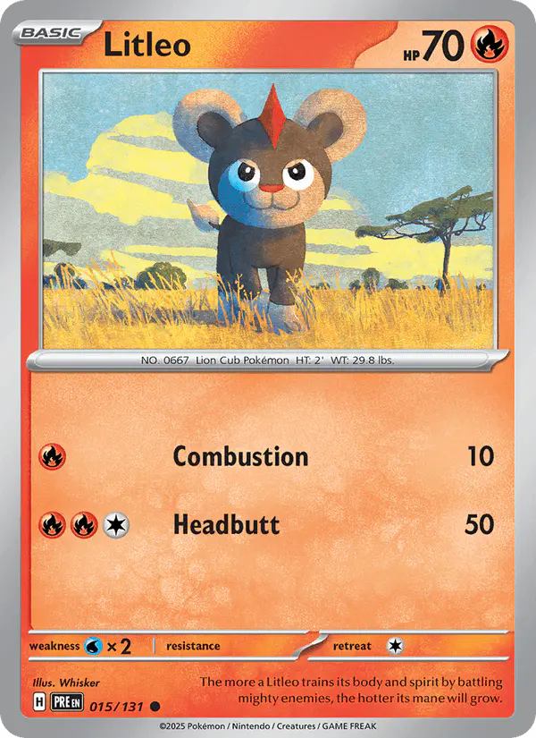 Carta Litleo 015/131 de Prismatic Evolutions
