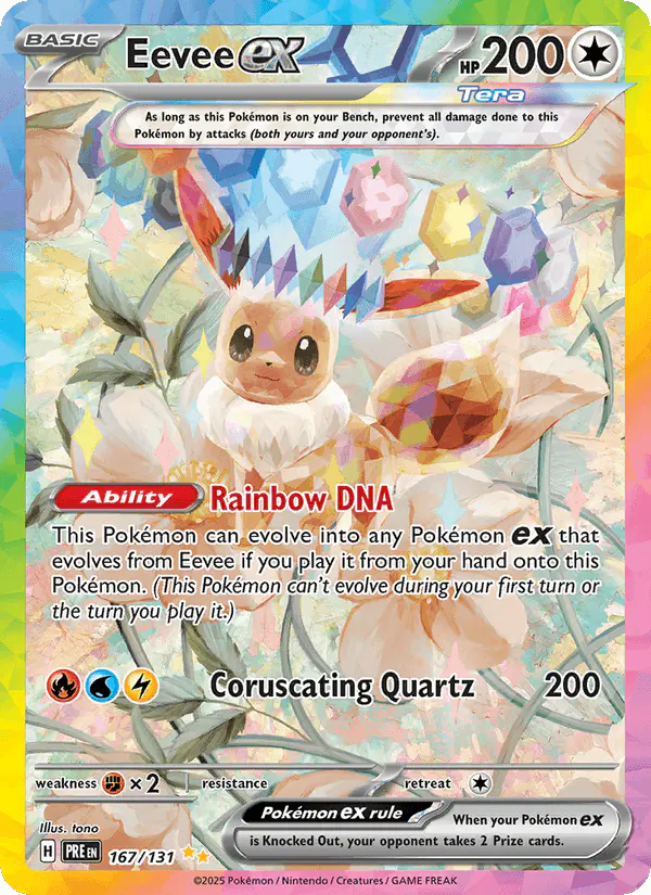 Carta Eevee ex 167/131 de Prismatic Evolutions