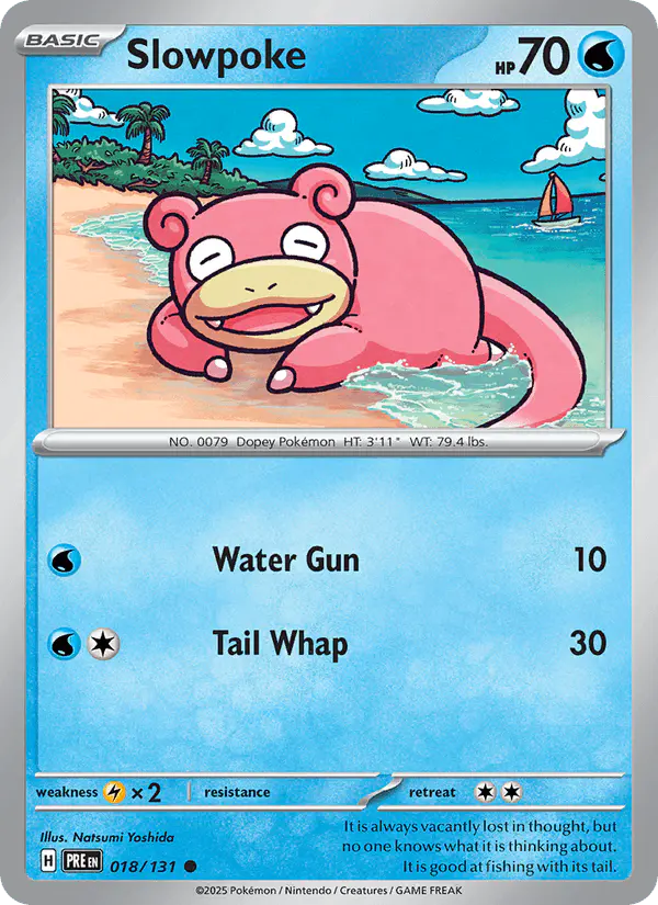 Carta Slowpoke 018/131 de Prismatic Evolutions