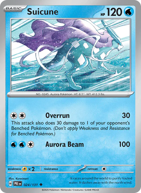 Carta Suicune 024/131 de Prismatic Evolutions