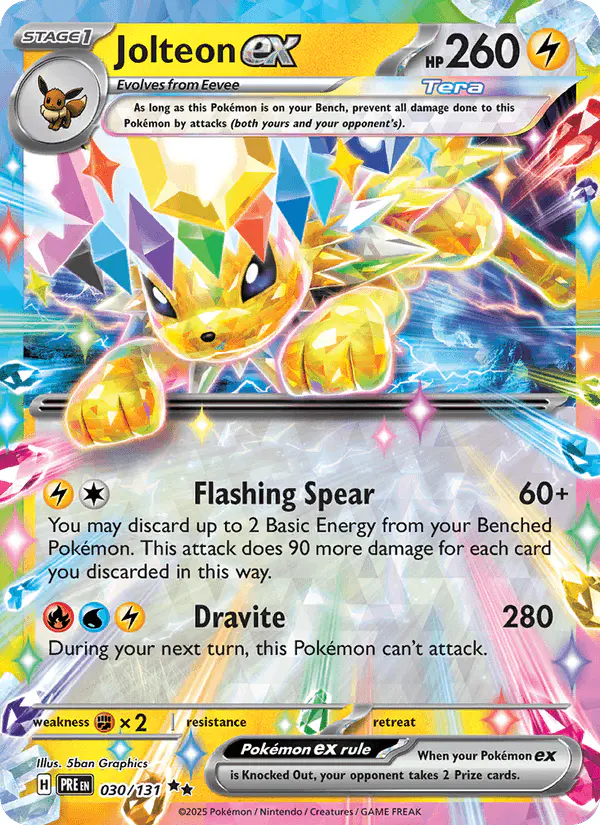 Carta Jolteon ex 030/131 de Prismatic Evolutions