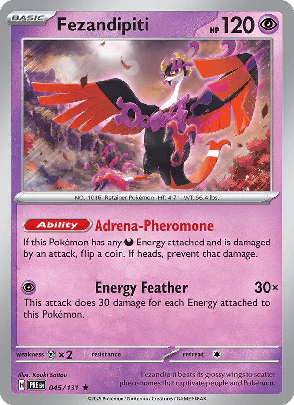 Carta Fezandipiti 045/131 de Prismatic Evolutions