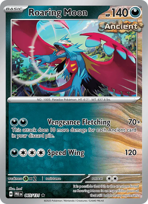 Carta Roaring Moon 065/131 de Prismatic Evolutions
