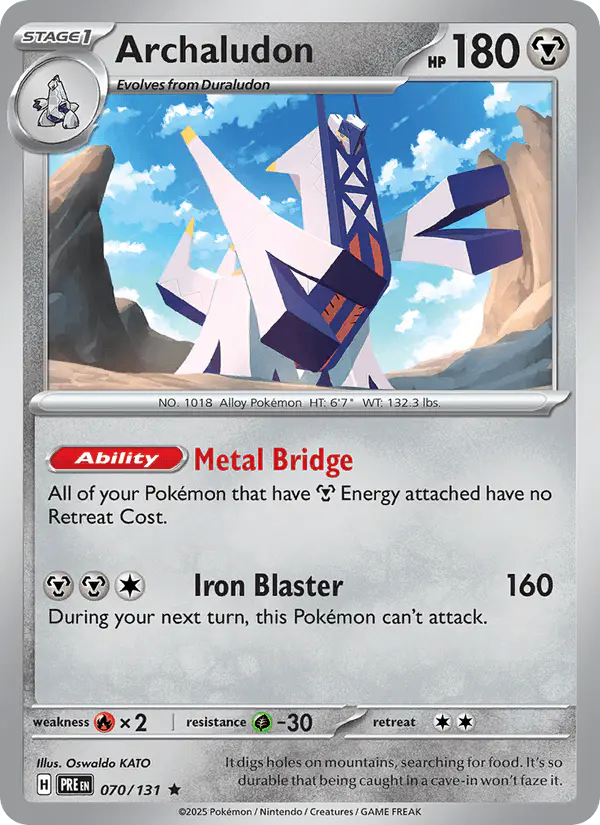 Carta Archaludon 070/131 de Prismatic Evolutions
