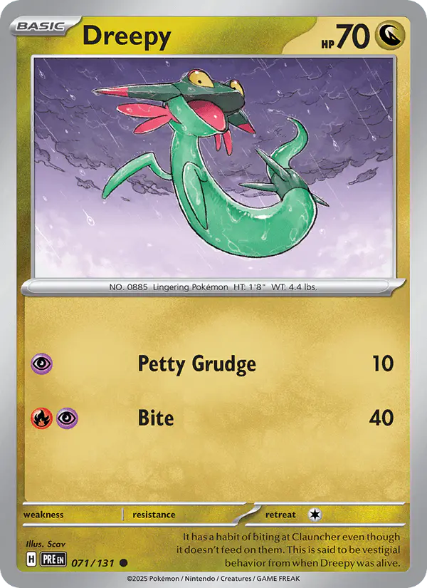 Carta Dreepy 071/131 de Prismatic Evolutions