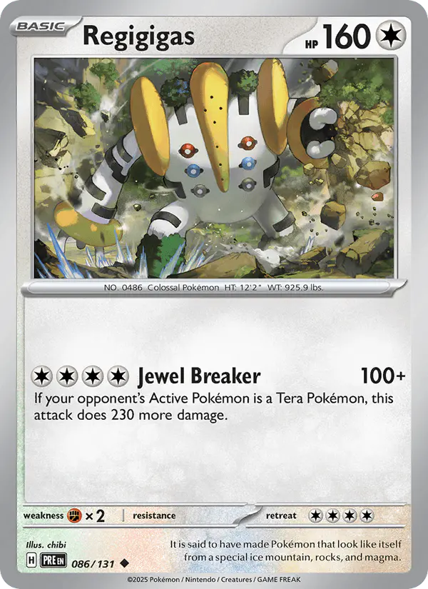 Carta Regigigas 086/131 de Prismatic Evolutions