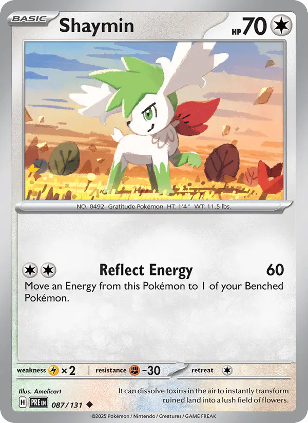 Carta Shaymin 087/131 de Prismatic Evolutions