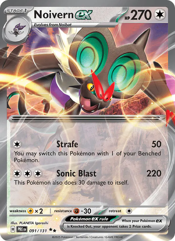 Carta Noivern ex 091/131 de Prismatic Evolutions