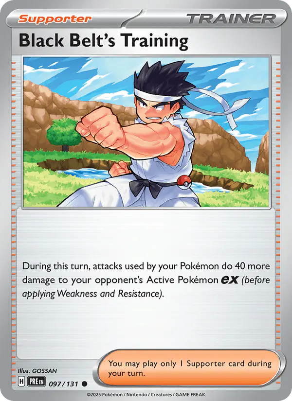 Carta Black Belt's Training 097/131 de Prismatic Evolutions