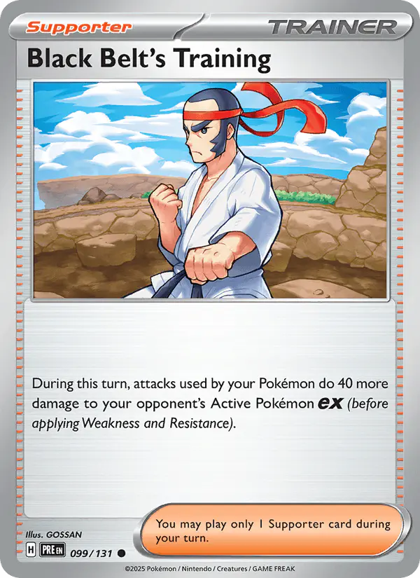 Carta Black Belt's Training 099/131 de Prismatic Evolutions