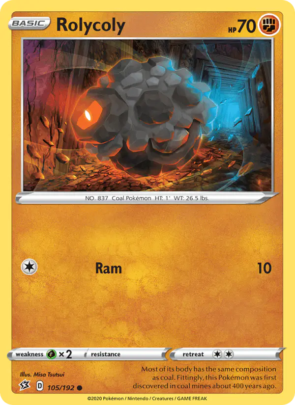 Carta Rolycoly 105/192 de Rebel Clash