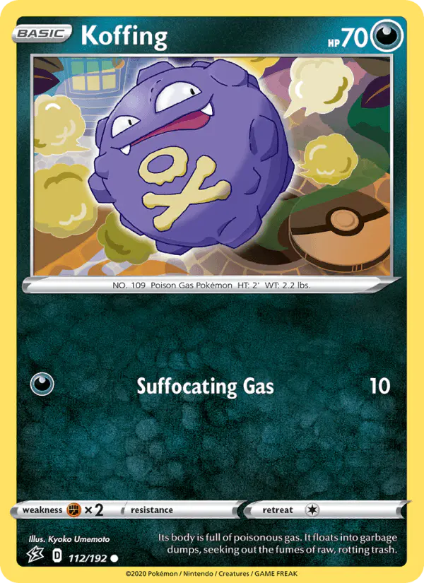 Carta Koffing 112/192 de Rebel Clash