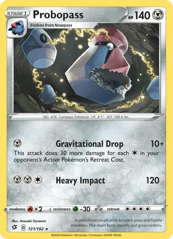 Carta Probopass 131/192 de Rebel Clash