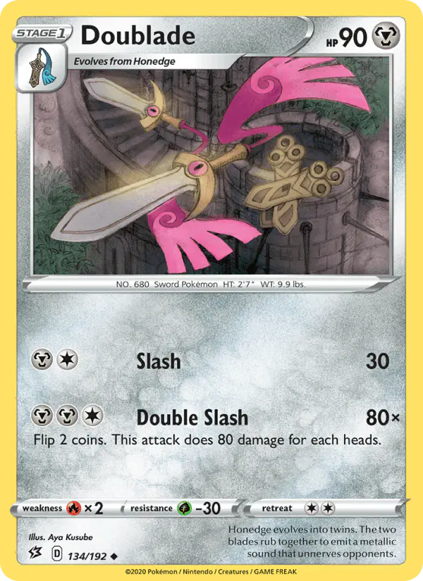 Carta Doublade 134/192 de Rebel Clash