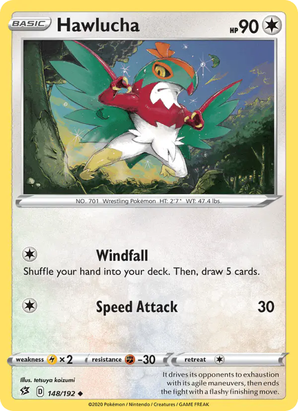 Carta Hawlucha 148/192 de Rebel Clash