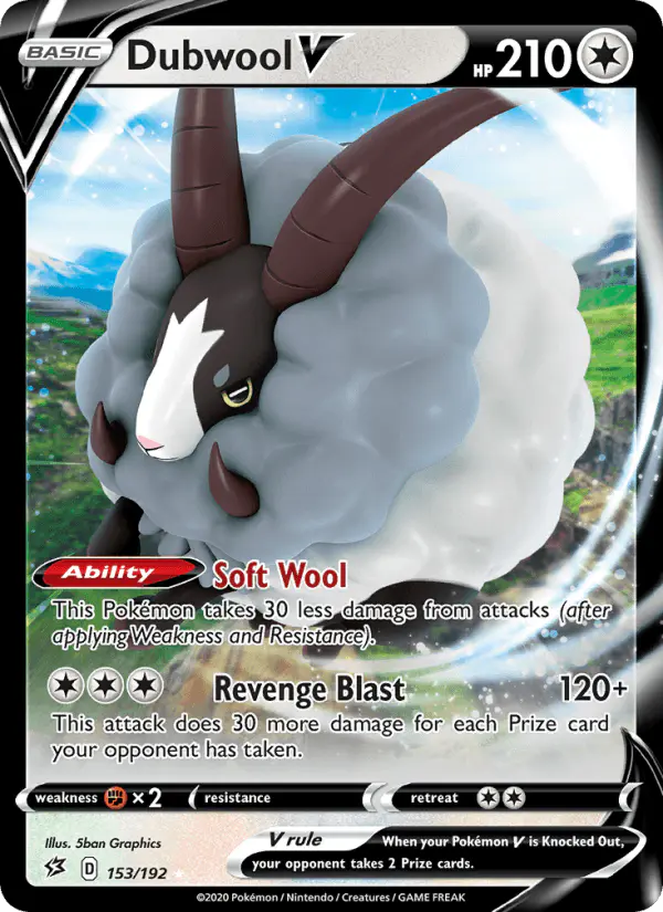 Carta Dubwool V 153/192 de Rebel Clash