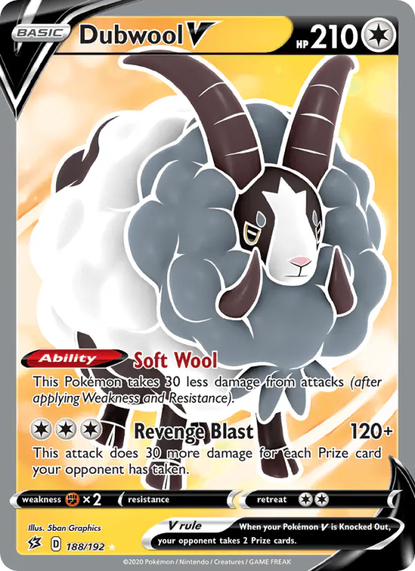 Carta Dubwool V 188/192 de Rebel Clash