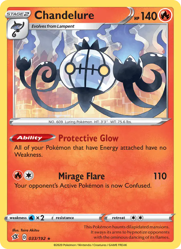 Carta Chandelure 033/192 de Rebel Clash