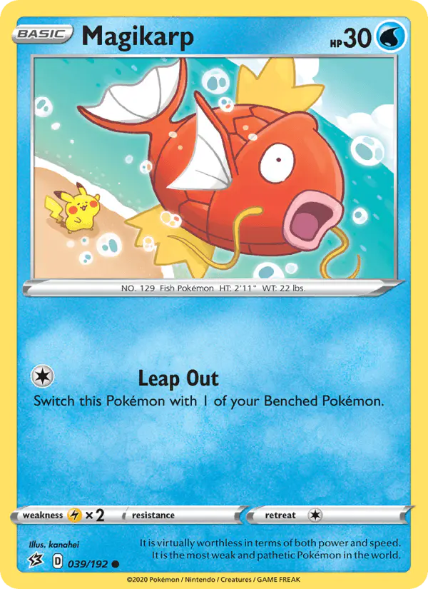 Carta Magikarp 039/192 de Rebel Clash
