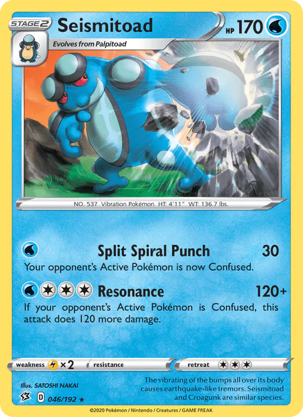 Carta Seismitoad 046/192 de Rebel Clash