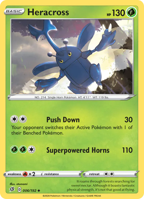Carta Heracross 006/192 de Rebel Clash