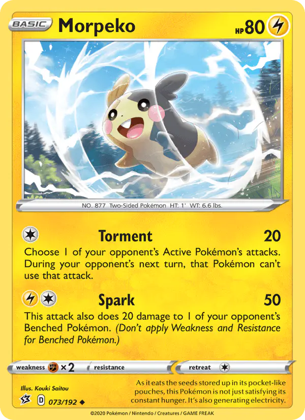 Carta Morpeko 073/192 de Rebel Clash