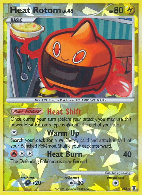 Carta Heat Rotom RT3 de Rising Rivals