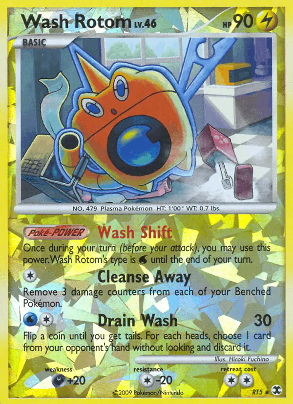 Carta Wash Rotom RT5 de Rising Rivals