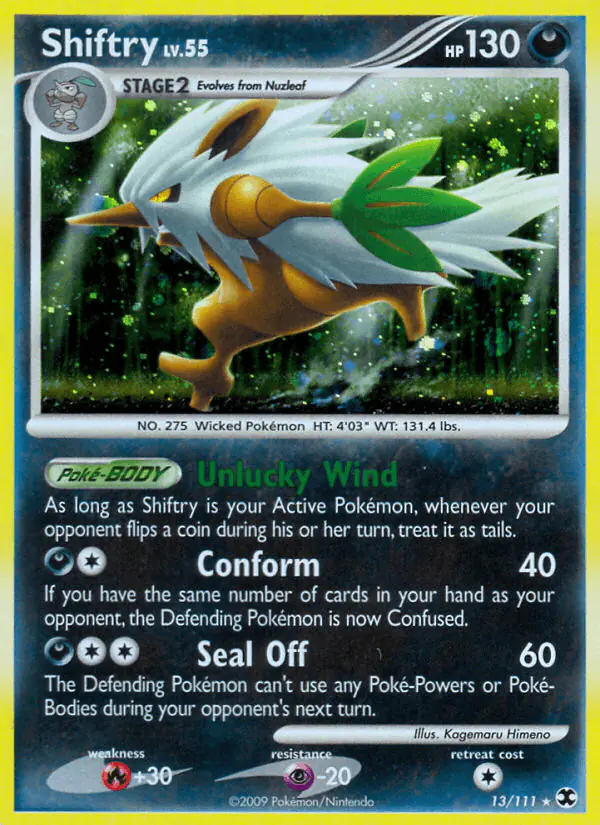 Carta Shiftry 13/111 de Rising Rivals
