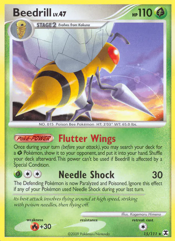 Carta Beedrill 15/111 de Rising Rivals
