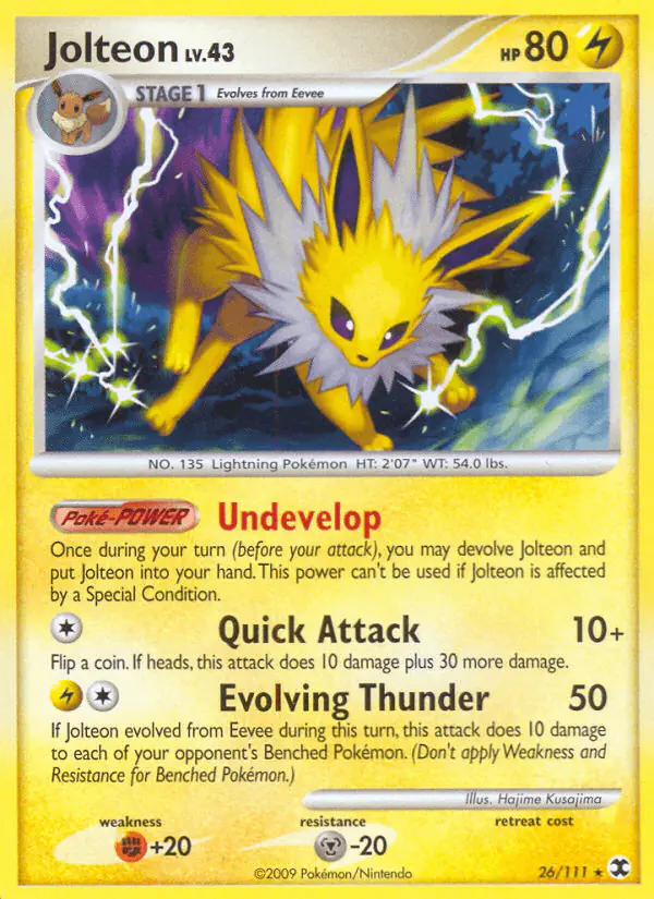 Carta Jolteon 26/111 de Rising Rivals