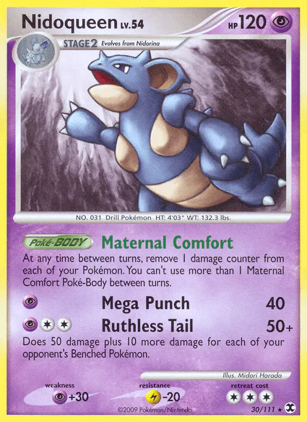 Carta Nidoqueen 30/111 de Rising Rivals
