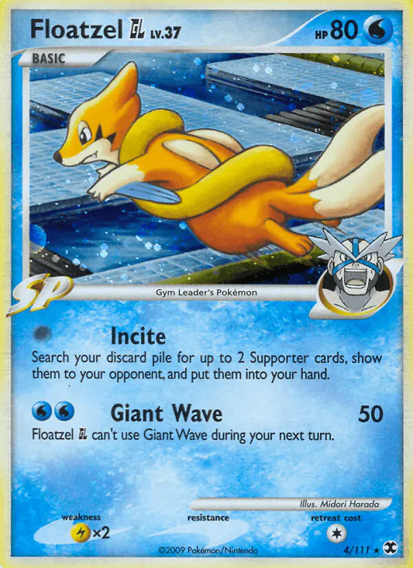 Carta Floatzel GL 4/111 de Rising Rivals
