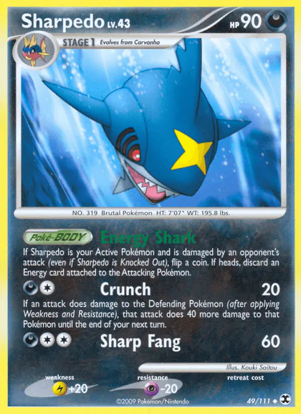 Carta Sharpedo 49/111 de Rising Rivals