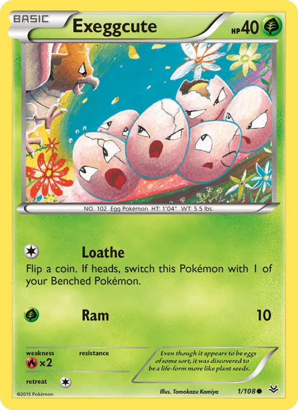 Carta Exeggcute 1/108 de Roaring Skies
