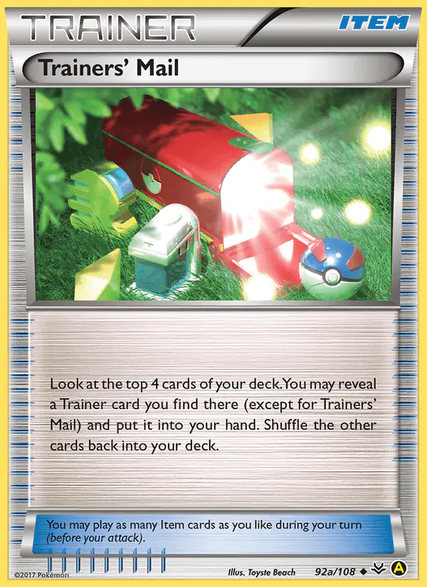 Carta Trainers' Mail 92a de Roaring Skies