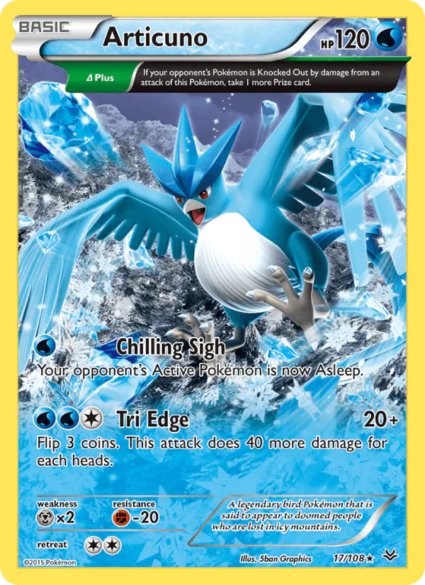 Carta Articuno 17/108 de Roaring Skies